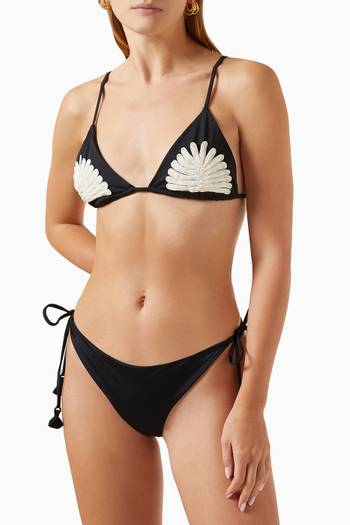 hover state of Sheshea Tie-up Bikini Briefs in Lycra