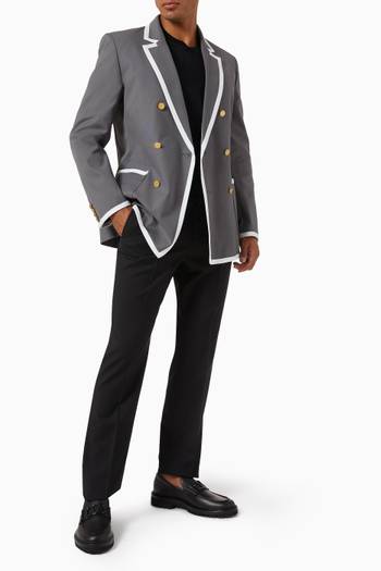 hover state of Valentino Garavani Double-breasted Jacket in Cotton Canvas