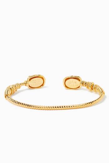 hover state of Duality Scaramouche Bracelet in 24kt Gold-plated Metal