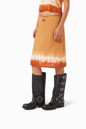 hover state of Buckle Knee 50 Boots in Leather