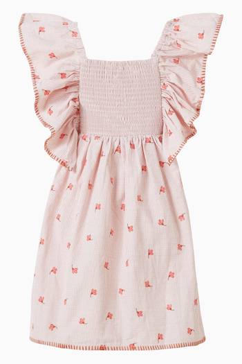 hover state of Songbird Embroidered Dress in Cotton