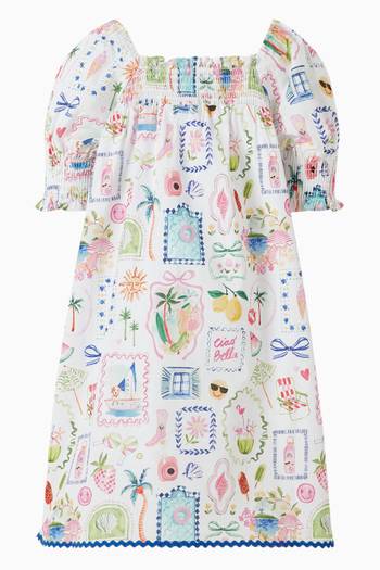 hover state of Summer Vacay Ric-rac Dress in Cotton