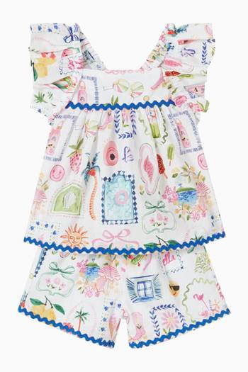 hover state of Summer Vacay Ric-rac Top in Cotton