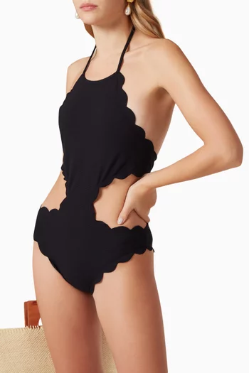 Mott Cutout Swimsuit in Textured Nylon