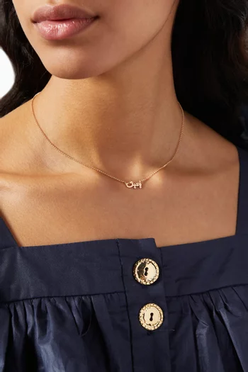 Rose-Gold & Diamond Bhebbak Necklace