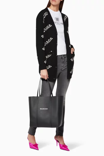 Black Small Everyday Shopper Tote Bag