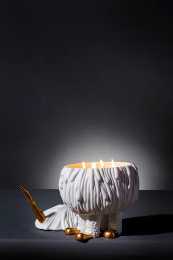 شمعة هاس موهافي بوعاء بتصميم يونيكورن