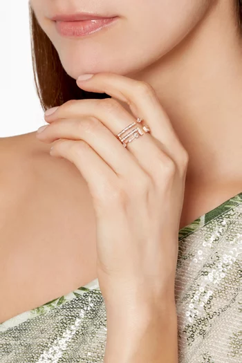 Avenues Diamond Ring in 18kt Rose Gold