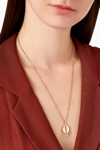 Lucky Move MM Diamond Necklace in 18kt Rose Gold