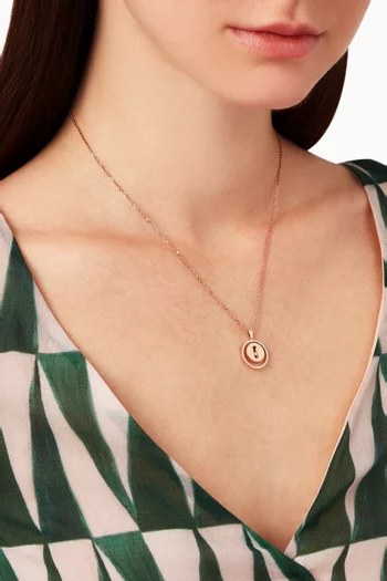 Lucky Move PM Diamond Necklace in 18kt Rose Gold