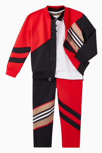 Icon Stripe Detail Jersey Trackpants  