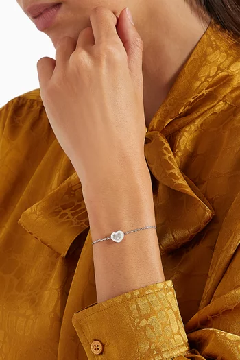 Happy Diamonds Icons Bracelet in 18kt White Gold