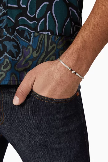 Nexus Knit Bracelet in Sterling Silver