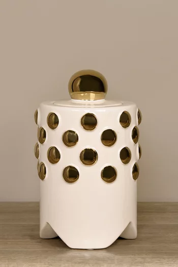 Large Decorative Ceramic Jar    