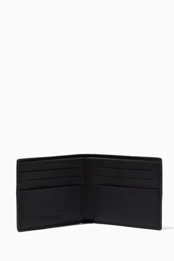 Bi-fold Wallet in Intrecciato Urban Leather 