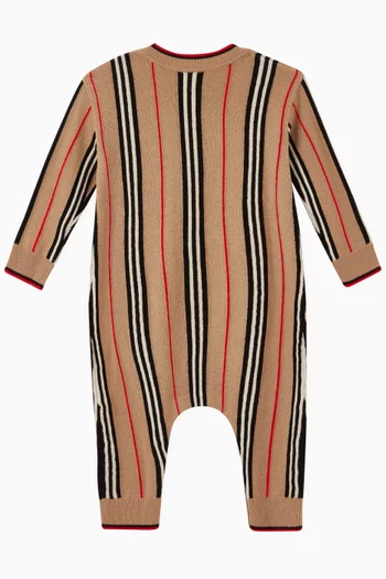 Icon Stripe Cashmere Wool Jumpsuit 