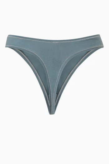 Cotton Jersey Dipped Thong            