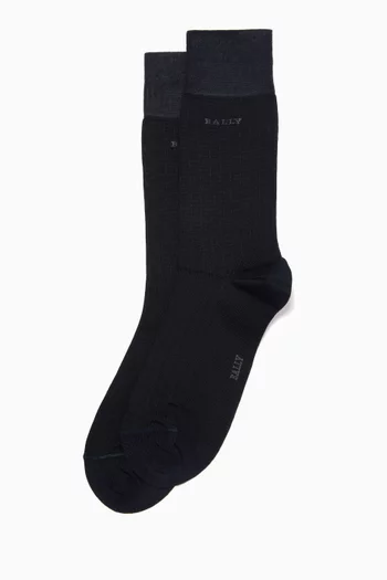 Ribbed Socks in Mix Jersey    