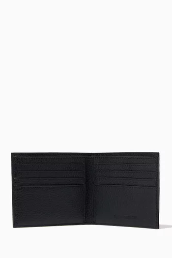 EA Bi-fold Wallet in Tumbled Leather