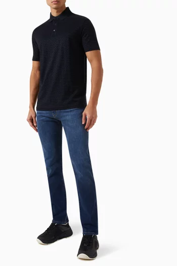 J45 Regular-fit Jeans in Stretch Cotton-twill Denim