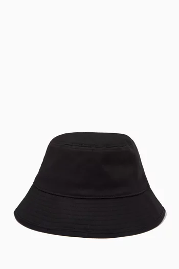 Trefoil Bucket Hat in Cotton Twill  