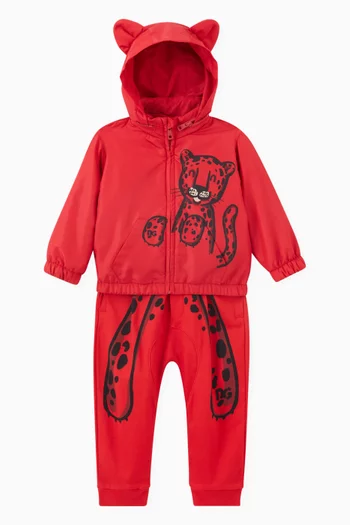 Leopard Print Jacket in Nylon