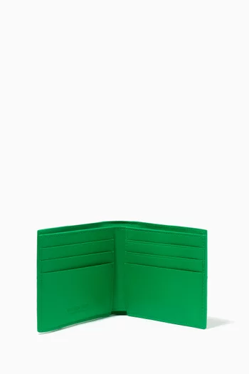 Bi-fold Wallet in Intrecciato Urban Leather    