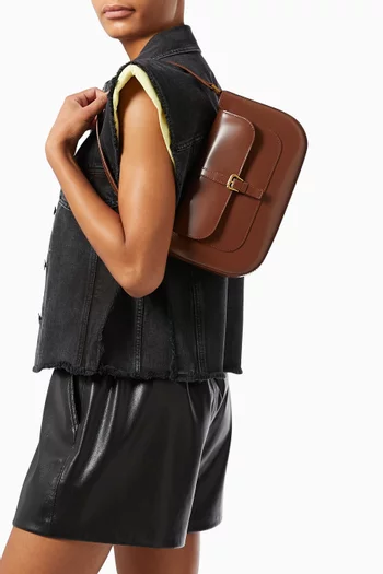 Miranda Shoulder Bag in Semi Patent Leather  