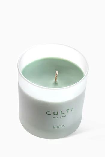Mentha Scented Candle in Coloured Wax, 270g 