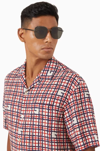 Square Sunglasses in Metal