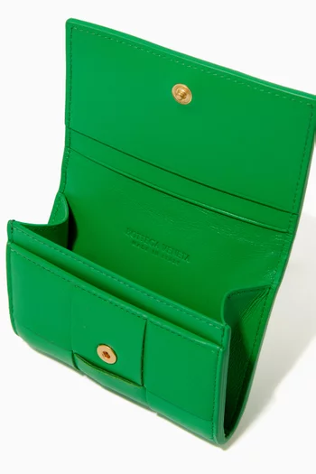Bi-fold Card Case in Intrecciato Nappa    