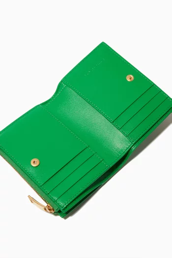 Bi-fold Wallet in Intrecciato Nappa Leather