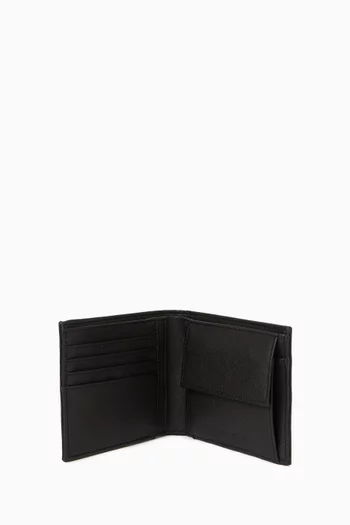 EA Stamp Bi-fold Wallet in Eco Leather