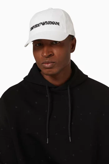 EA Embroidered Baseball Cap in Cotton