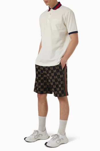 Double-G Shorts in Cotton Jersey