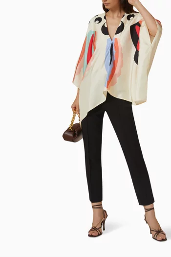 Page Majorca Scarf Top in Silk Twill