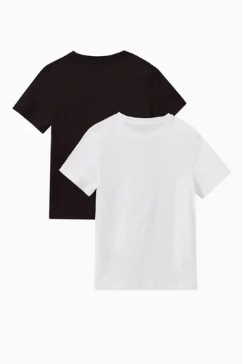 2-Pack Monogram Logo T-shirt in Cotton 