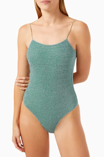 Lumiére Maillot Swimsuit in Lurex