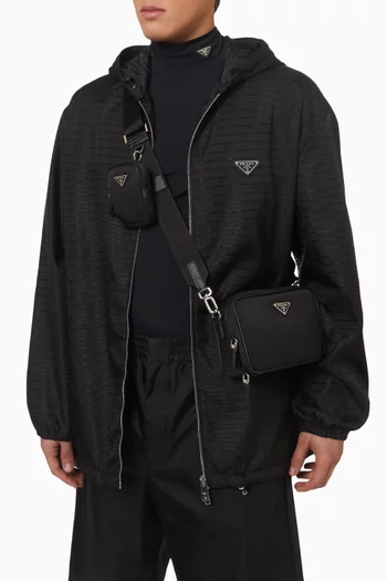 Prada Brique Crossbody Bag in Saffiano Leather