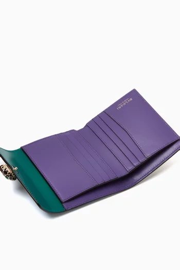Serpenti Forever Tri-fold Wallet in Leather
