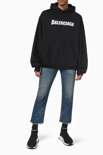 Bold Logo Hoodie in Cotton Jersey