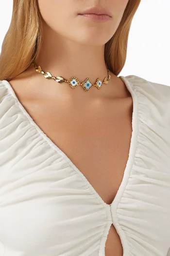 Formal Towner Cozmo Choker in Gold-plated Brass