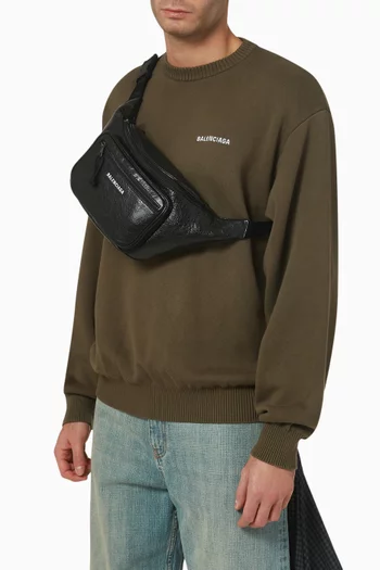 Explorer Logo Belt Bag in Leather