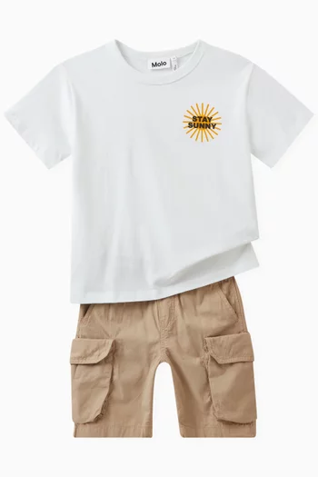 Stay Sunny Printed T-shirt in Organic Cotton