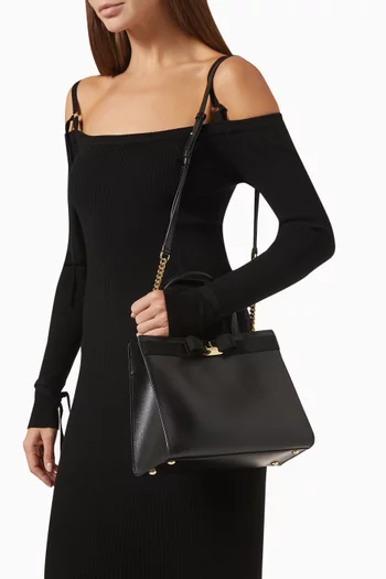 Medium Vara Bow Top-handle Bag in Leather