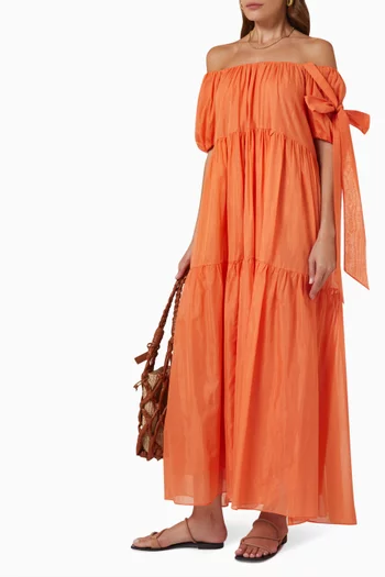 Joanne Dress in Cotton & Silk Blend