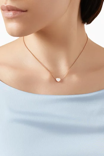 My Happy Hearts Necklace in 18kt Rose Gold