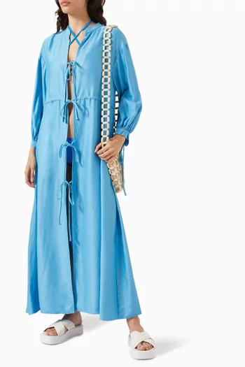 Saint Angelo Coverup Long Dress in Viscose Rayon Blend