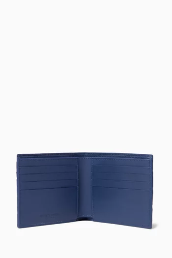 Bi-fold Wallet in Intrecciato Calfskin