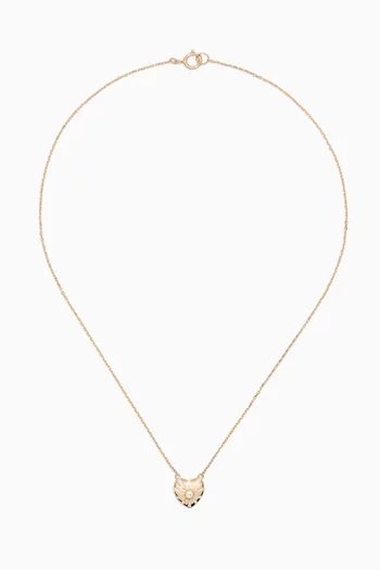 Mini Mila Heart Diamond Necklace in 18kt Gold